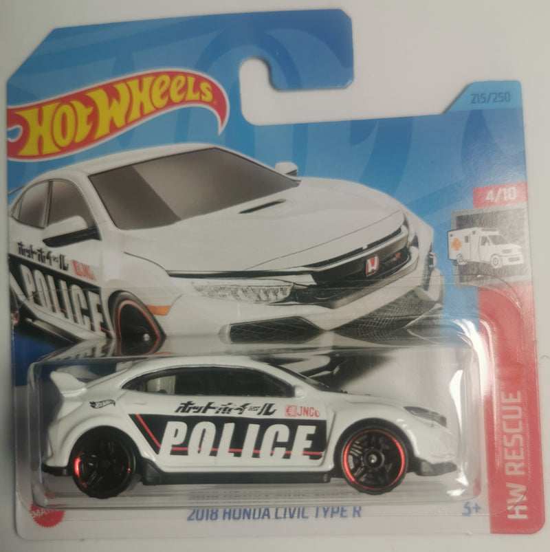 Hot Wheels 2018 Honda Civic Type R 1:64 Scale Die Cast