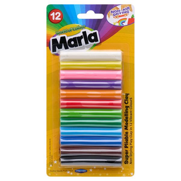 World of Colour Card 12x180g Marla Playclay