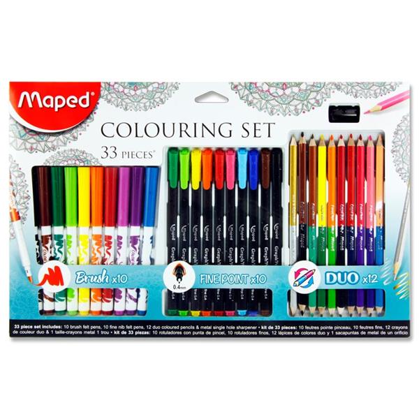 33 Piece Adult Colouring Set