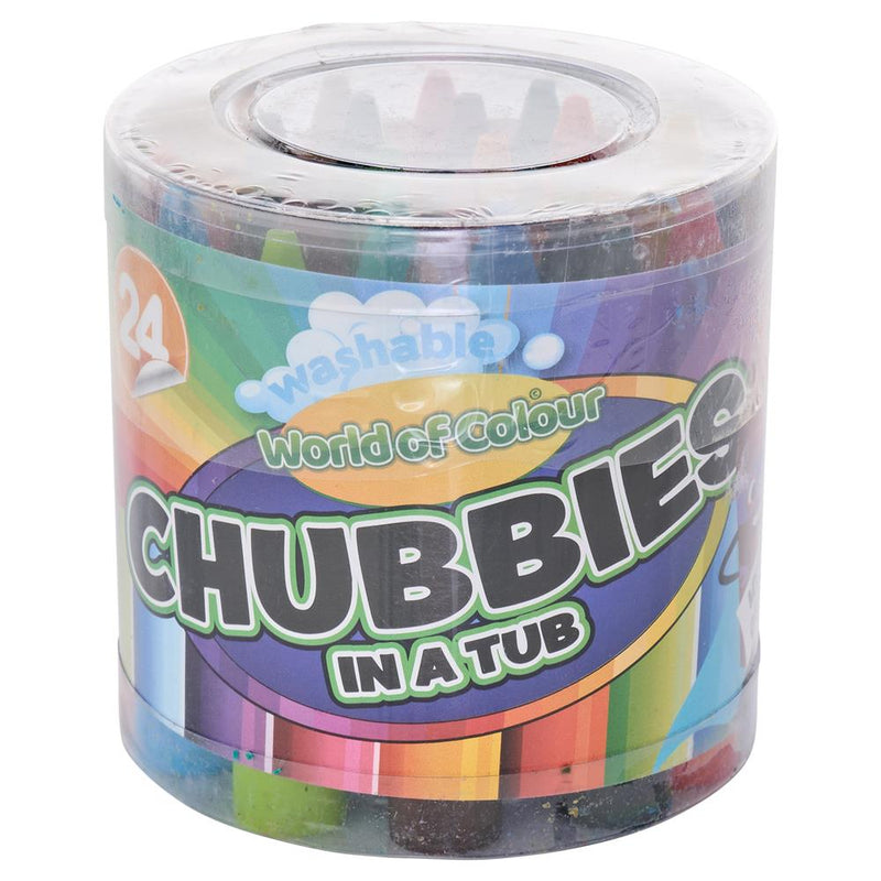 World of Colour Tub 24 Super Chubbies Crayons