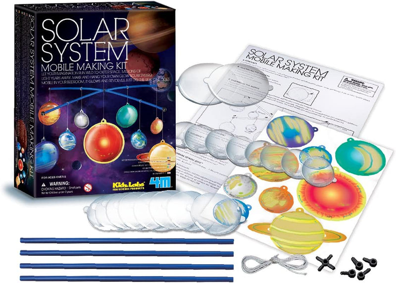 3D Glow-In-The-Dark Solar System Mobile Making Kit - DIY Science