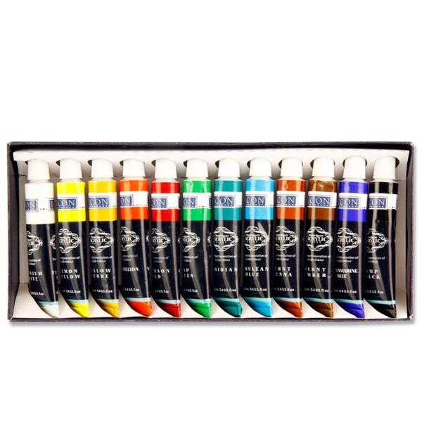 Icon Box of 12x12ml Acrylic Paints