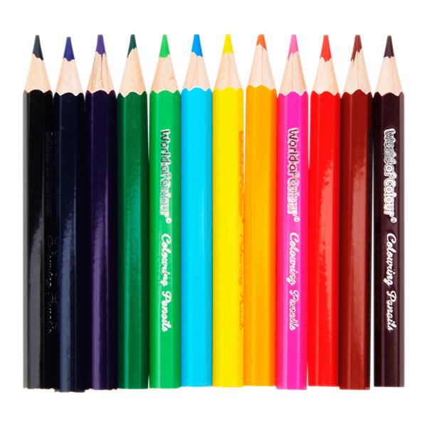 World of Colour Wallet 12 Half Size Colouring Pencils