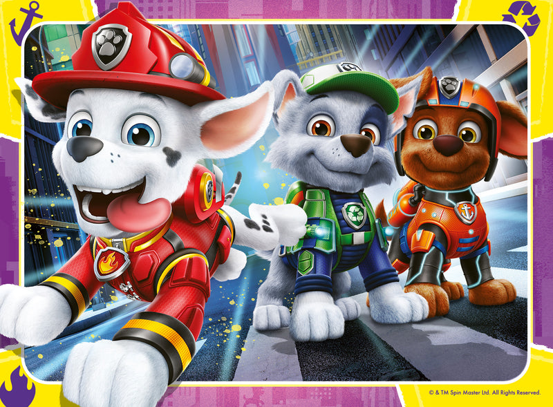 Paw Patrol The Movie 4 in a Box (12, 16, 20, 24 piece) Jigsaw Puzzles