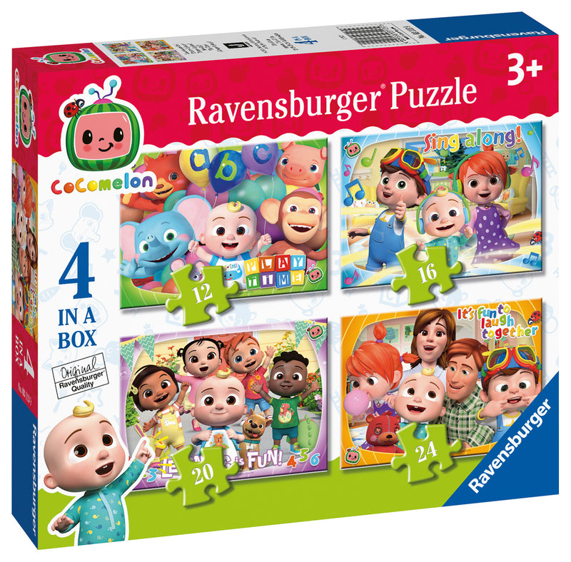 Cocomelon 4 in a Box (12, 16, 20, 24 piece) Jigsaw Puzzles