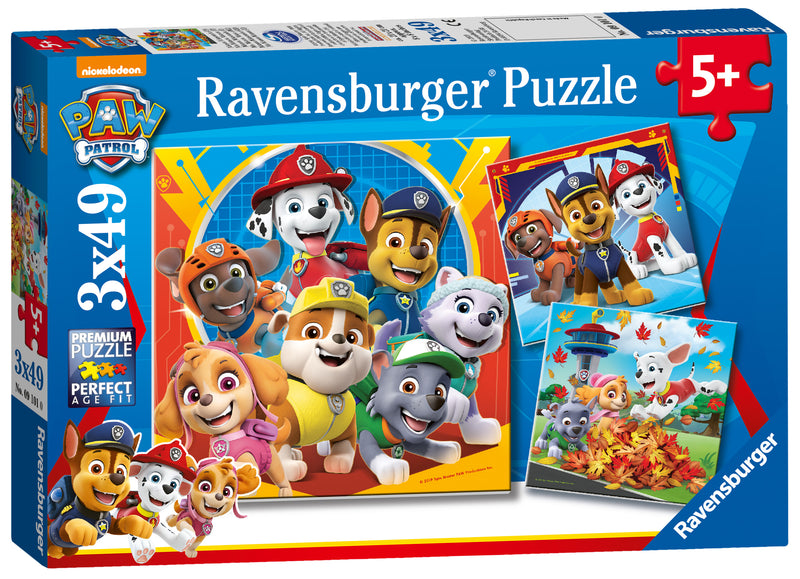 Paw Patrol 3x 49 piece Jigsaw Puzzles