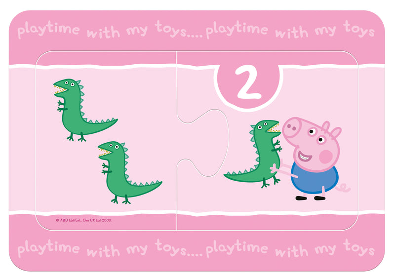 Peppa Pig 9 x 2 piece Jigsaw Puzzle