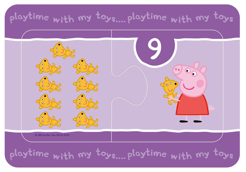 Peppa Pig 9 x 2 piece Jigsaw Puzzle