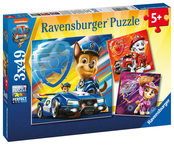 Paw Patrol The Movie 3x 49 piece Jigsaw Puzzles