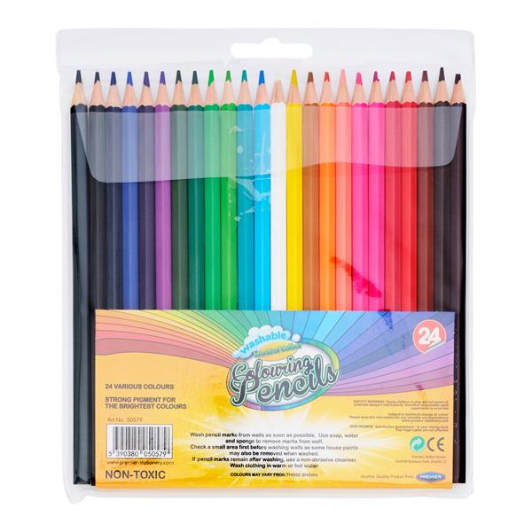 World of Colour Wallet 24 Full Size Colouring Pencils