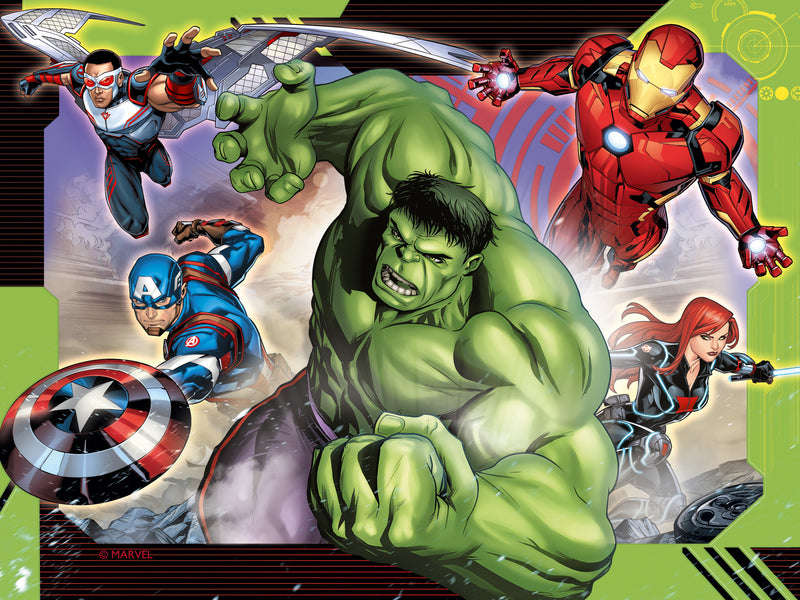 Marvel Avengers 4 in a Box (12, 16, 20, 24 piece) Jigsaw Puzzles