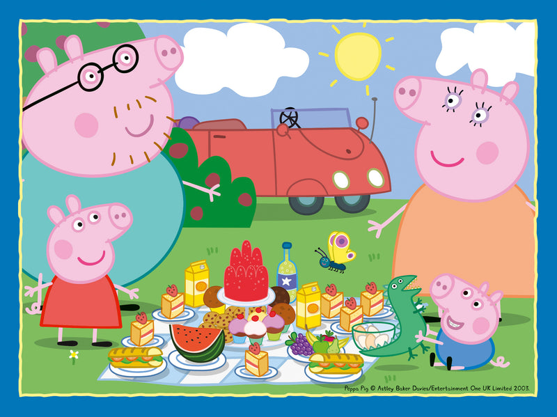 Peppa Pig 4 in a Box Jigsaw Puzzle