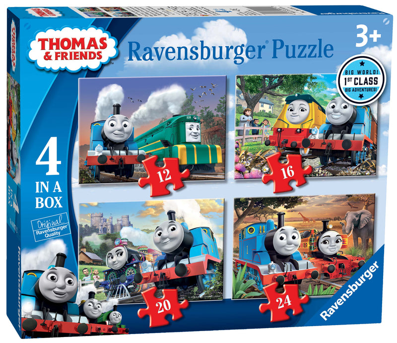 Thomas & Friends Big World Adventures 4 in a Box (12, 16, 20, 24 piece) Jigsaw Puzzles