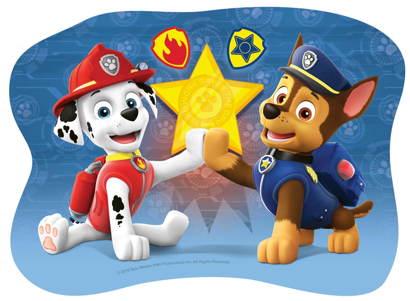 Paw Patrol 4 Shaped Jigsaw Puzzles (4,6,8,10 piece) - Refresh