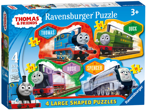 Thomas & Friends 4 Large Shaped Jigsaw Puzzles (10,12,14,16 piece)