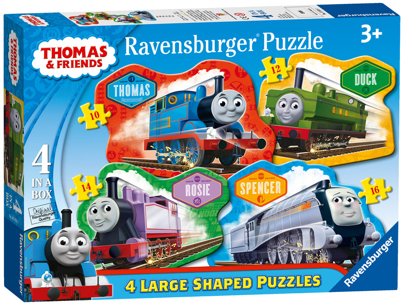 Thomas & Friends 4 Large Shaped Jigsaw Puzzles (10,12,14,16 piece)