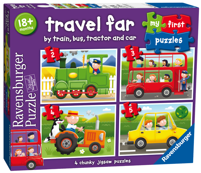 My First Puzzle, Travel Far (2, 3, 4 & 5 piece) Jigsaw Puzzles