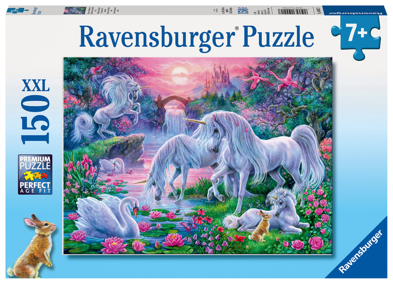 Unicorns in Sunset Glow XXL 150 piece Jigsaw Puzzle