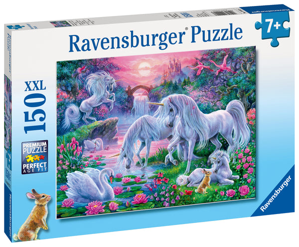 Unicorns in Sunset Glow XXL 150 piece Jigsaw Puzzle