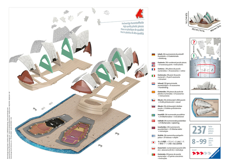 Sydney Opera House, 216 piece 3D Jigsaw Puzzle