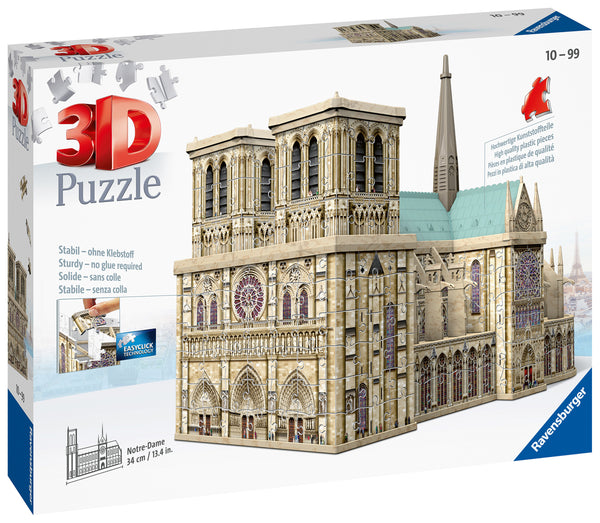 Notre Dame, 324 piece 3D Jigsaw Puzzle