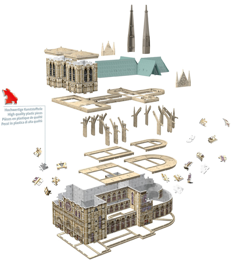 Notre Dame, 324 piece 3D Jigsaw Puzzle