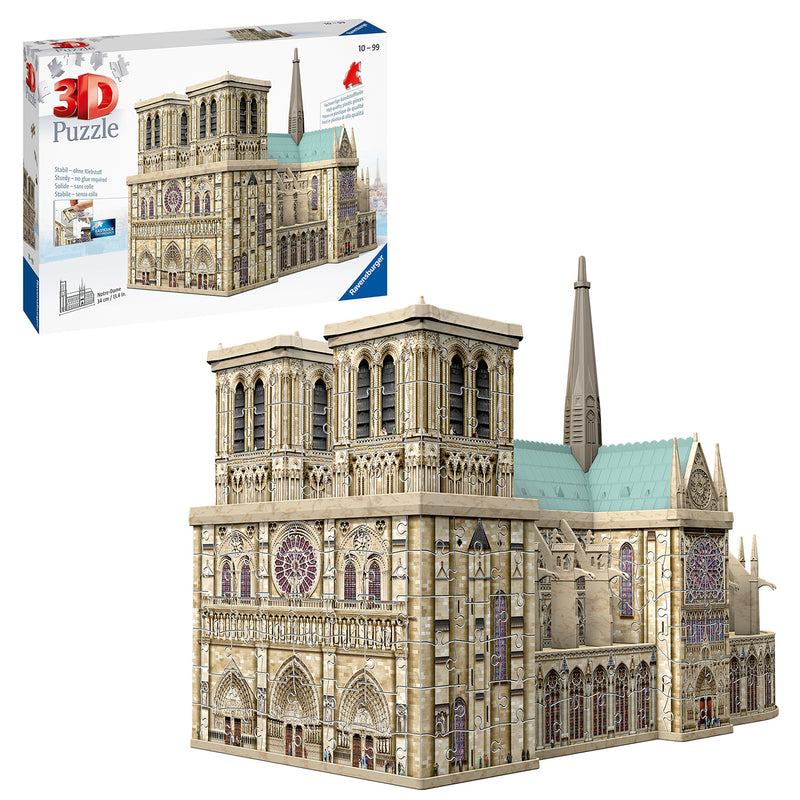 Notre Dame, 324 piece 3D Jigsaw Puzzle