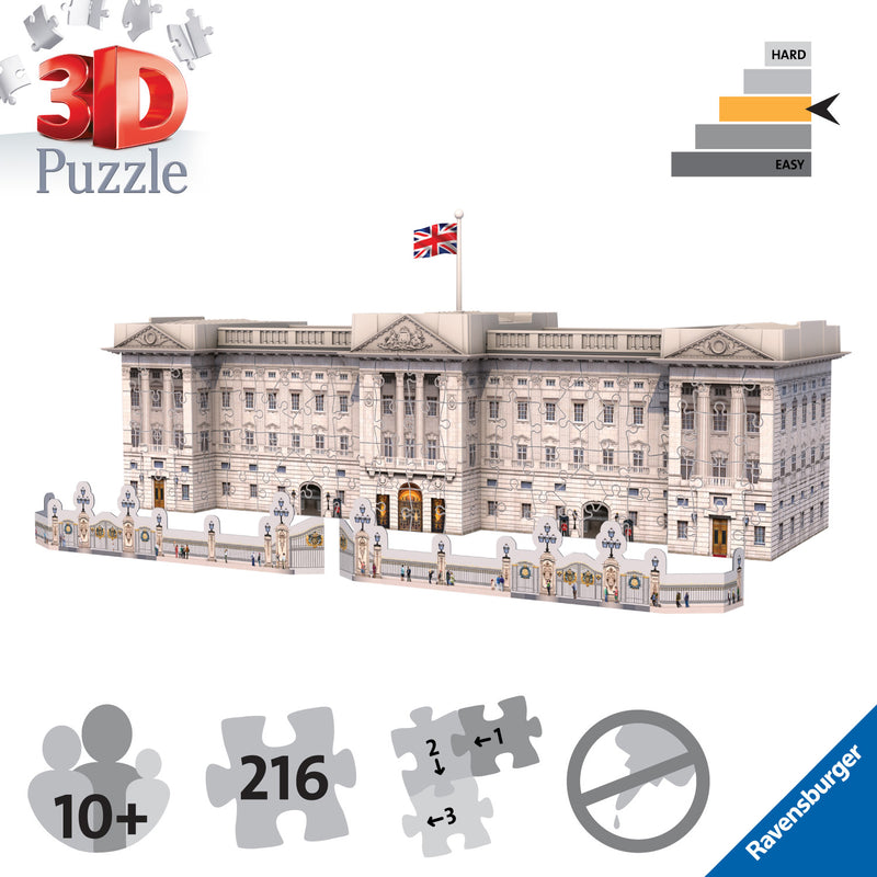 Buckingham Palace, 216 piece 3D Jigsaw Puzzle