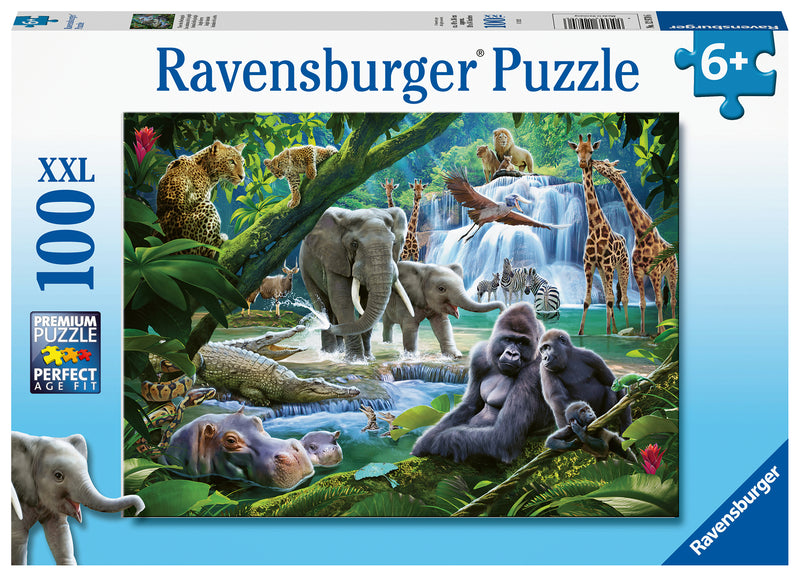 Jungle Families XXL 100 piece Jigsaw Puzzle