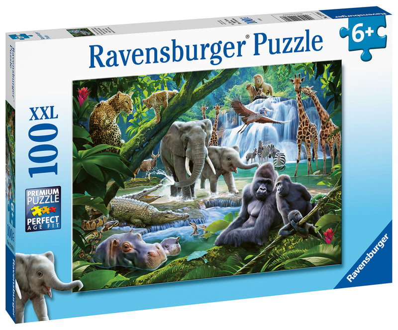 Jungle Families XXL 100 piece Jigsaw Puzzle