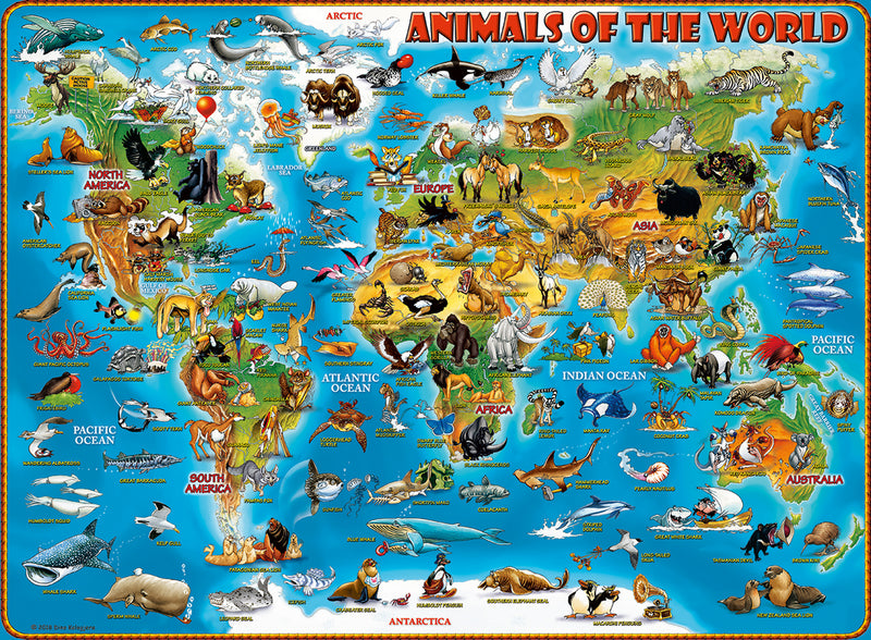 Animals of the World XXL 300 piece Jigsaw Puzzle