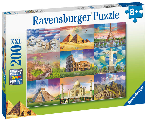 Monuments of the World XXL 200 Piece Jigsaw Puzzle