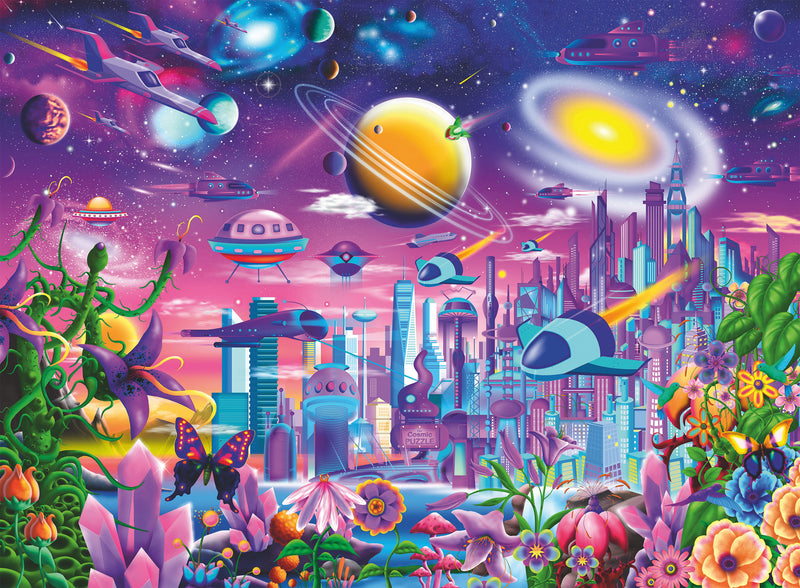 Cosmic City XXL 200 Piece Jigsaw Puzzle