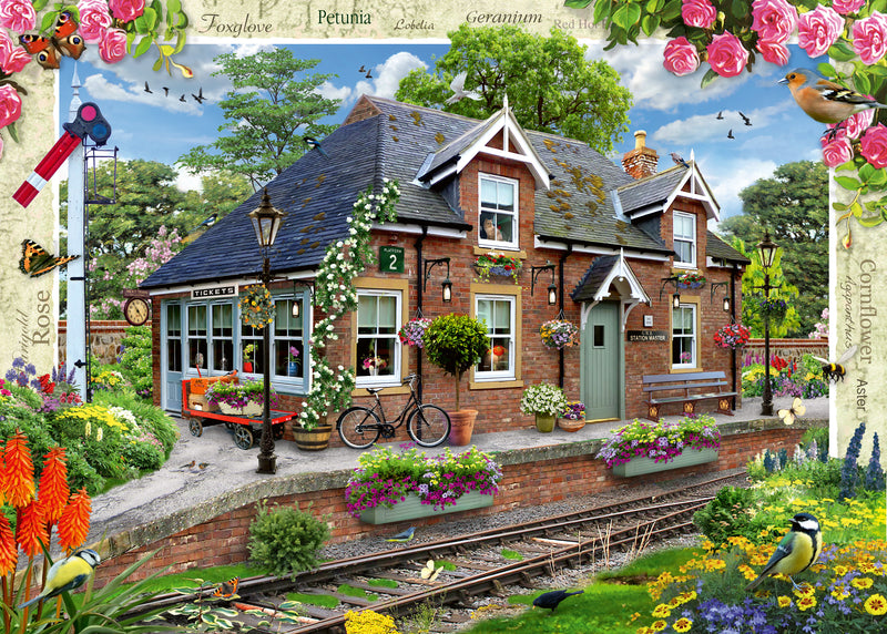 Ravensburger Country Cottage Collection No.13 - Railway Cottage, 1000 piece Jigaw Puzzle