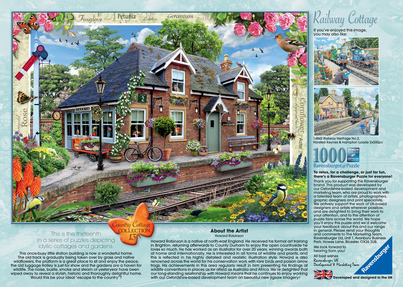 Ravensburger Country Cottage Collection No.13 - Railway Cottage, 1000 piece Jigaw Puzzle