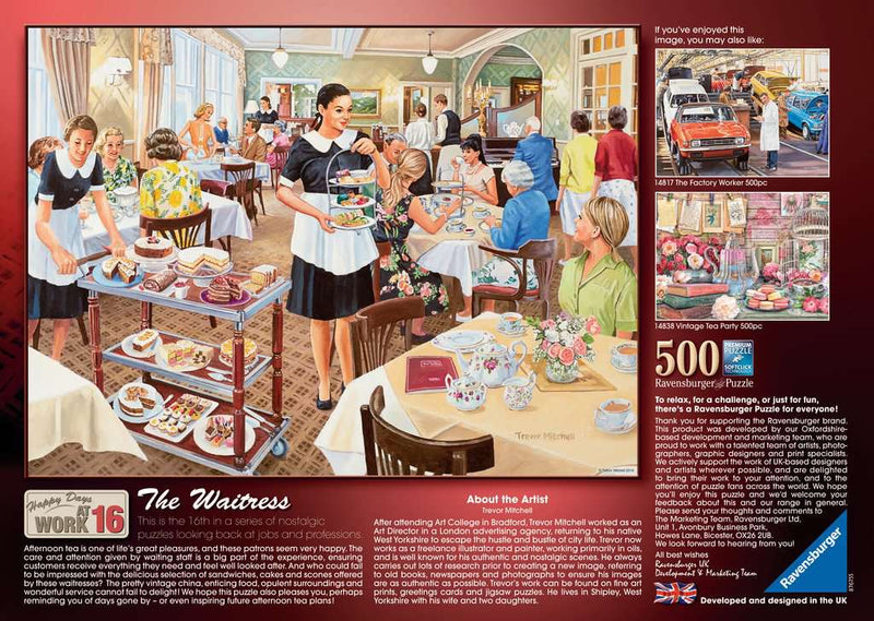 Happy Days at Work No.16 - The Waitress 500 piece Jigsaw Puzzle