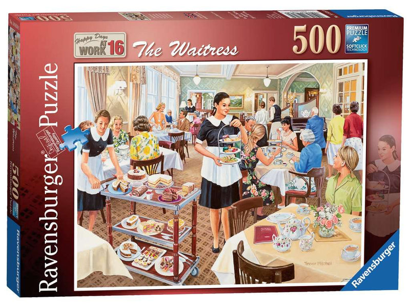 Happy Days at Work No.16 - The Waitress 500 piece Jigsaw Puzzle