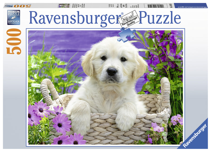 Sweet Golden Retriever 500 piece Jigsaw Puzzle