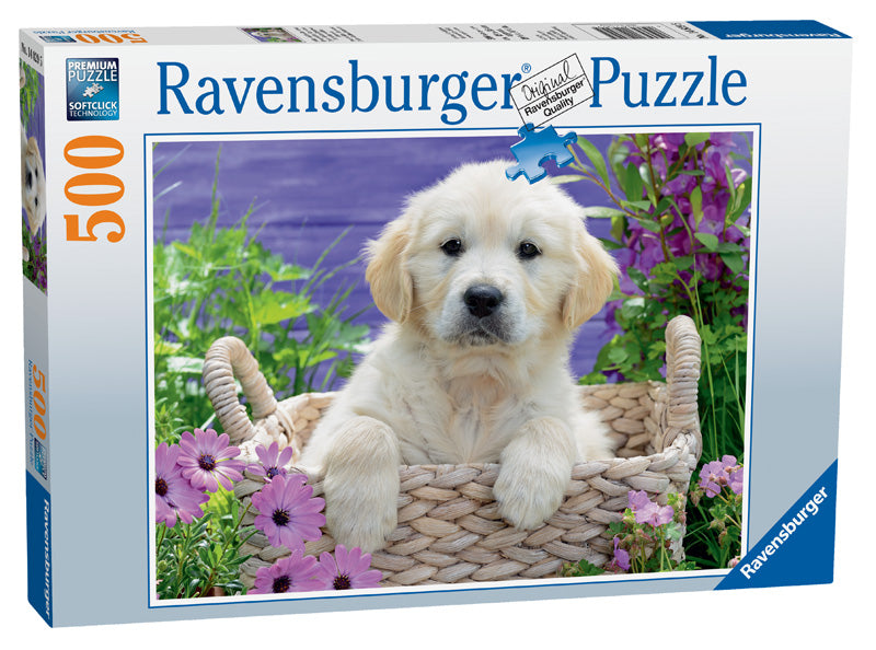 Sweet Golden Retriever 500 piece Jigsaw Puzzle