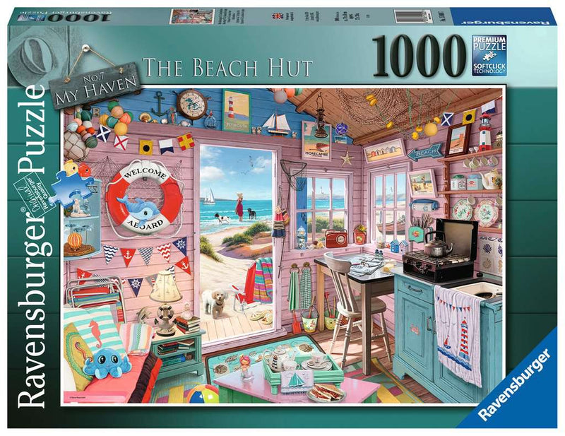 My Haven No 7. The Beach Hut 1000 piece Jigsaw Puzzle