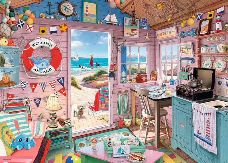 My Haven No 7. The Beach Hut 1000 piece Jigsaw Puzzle