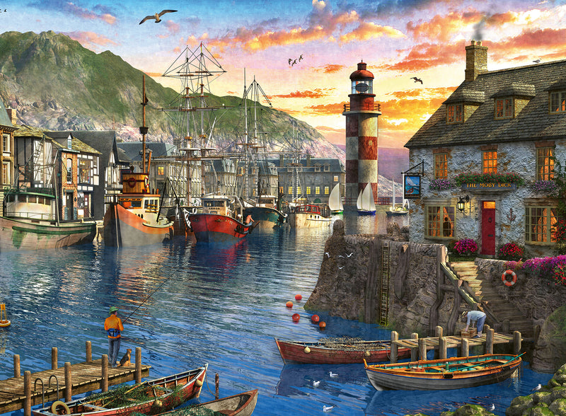 Sunrise at the Port 500 piece Jigsaw Puzzle