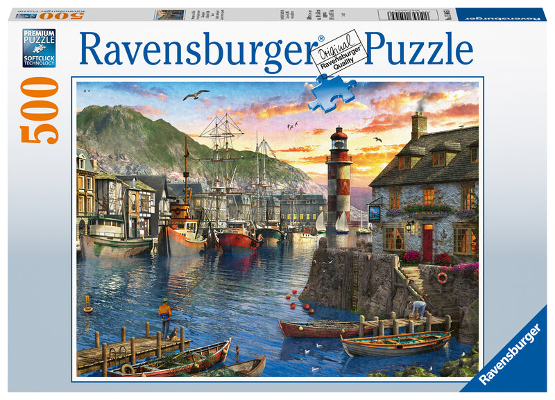 Sunrise at the Port 500 piece Jigsaw Puzzle