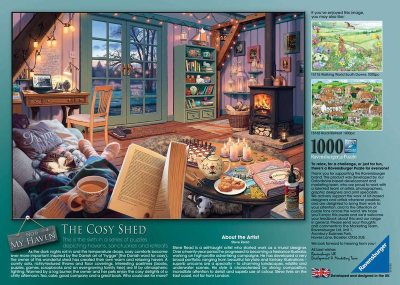 My Haven No 6. The Cosy Shed 1000 piece Jigsaw Puzzle