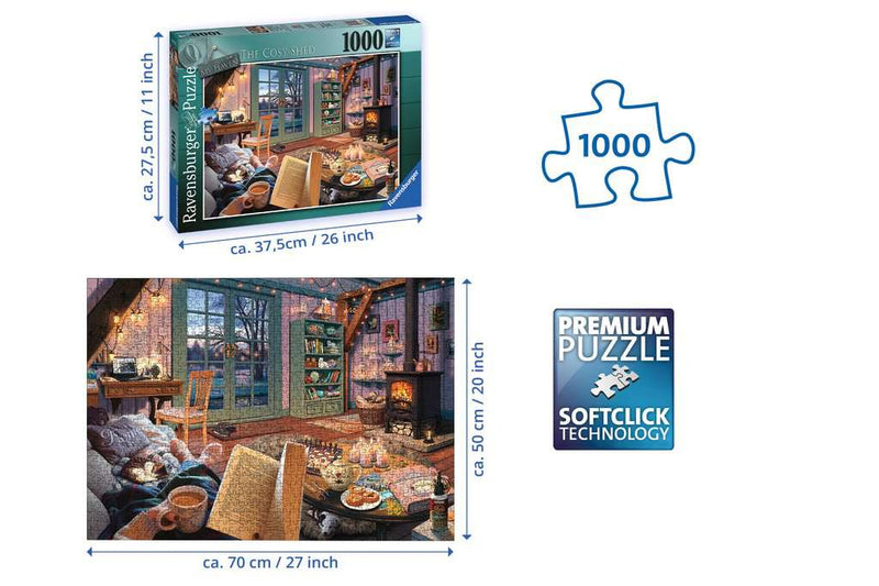 My Haven No 6. The Cosy Shed 1000 piece Jigsaw Puzzle