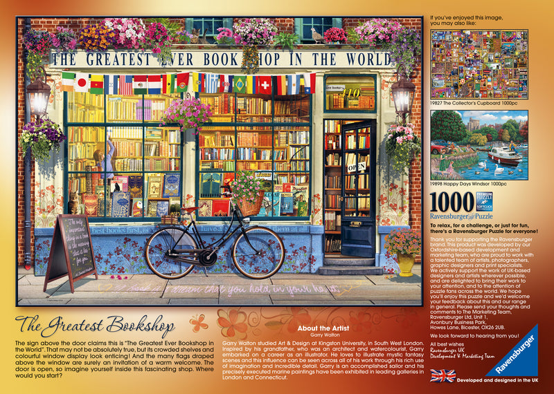 Ravensburger The Greatest Bookshop 1000 piece Jigsaw Puzzle