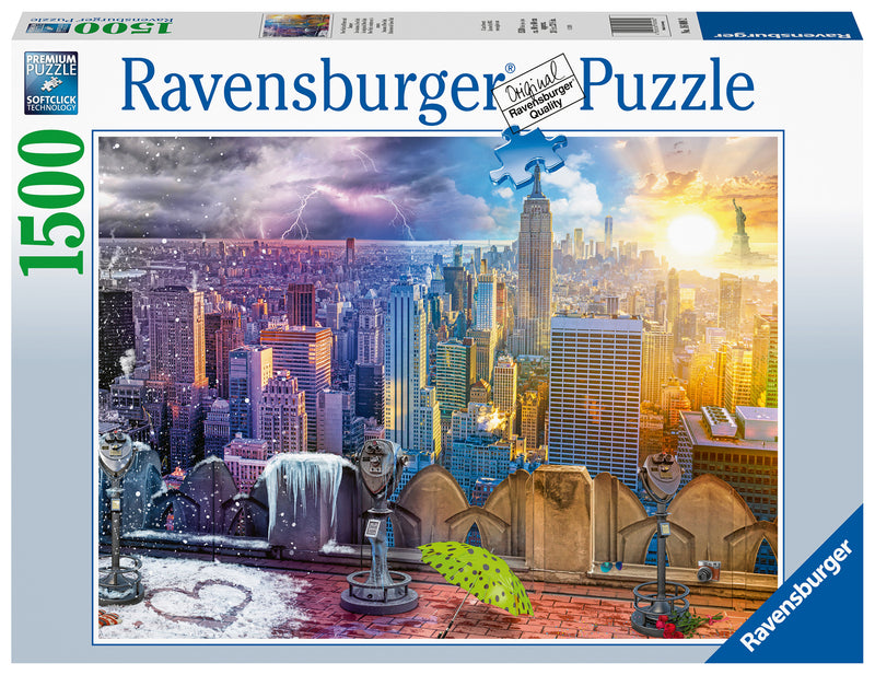 Ravensburger New York Summer and Winter 1500 piece Jigsaw Puzzle