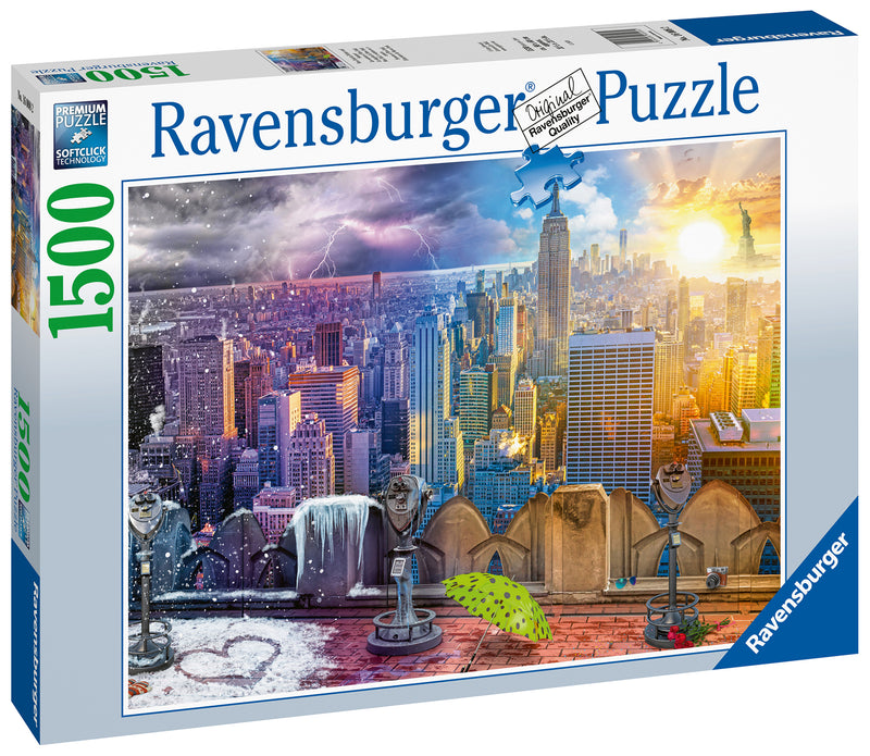 Ravensburger New York Summer and Winter 1500 piece Jigsaw Puzzle