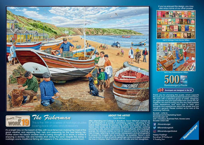 Happy Days at Work No.19 - The Fisherman 500 piece Jigsaw Puzzle