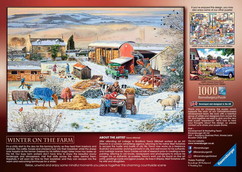 Ravensburger Winter on the Farm 1000 piece Jigsaw Puzzle